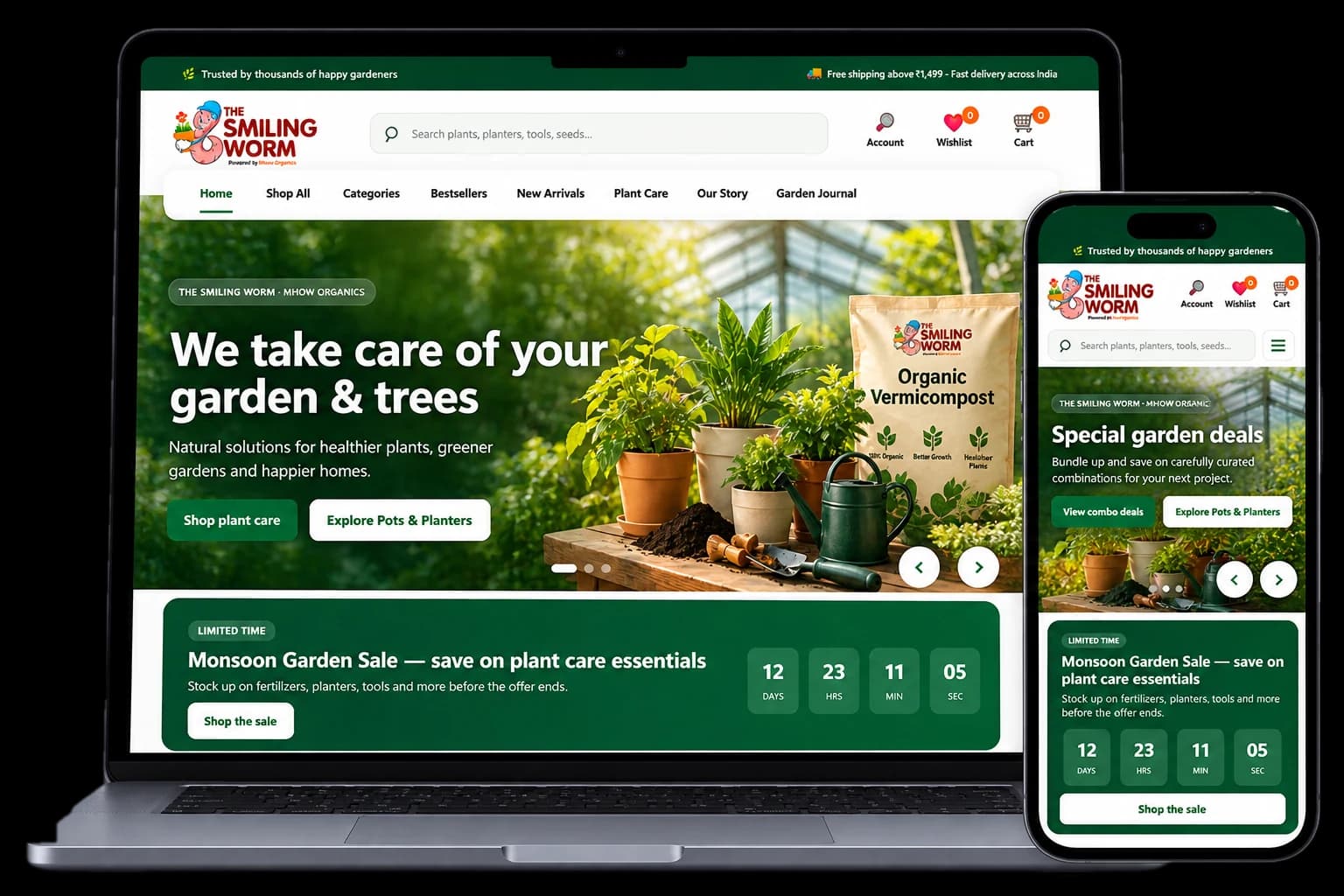 D2C Brand Platform — product screenshots